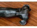 Black Painted Iron Boot Scrape Dachshund Shaped
