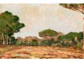 Luigi Salsiccioni Toci (Italy, 1895-1968) Oil On Canvas, Italian Landscape 