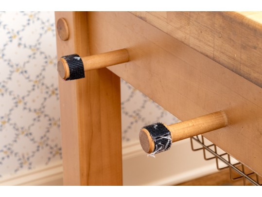 Awesome Le Gourmand Utilitarian Kitchen Island With Butcher Block Top