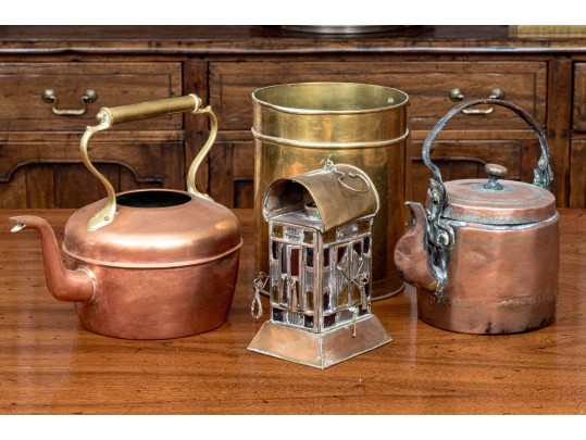 Vintage & Semi Antique 4 Piece Copper Lot