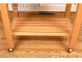 Awesome Le Gourmand Utilitarian Kitchen Island With Butcher Block Top