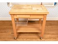 Awesome Le Gourmand Utilitarian Kitchen Island With Butcher Block Top