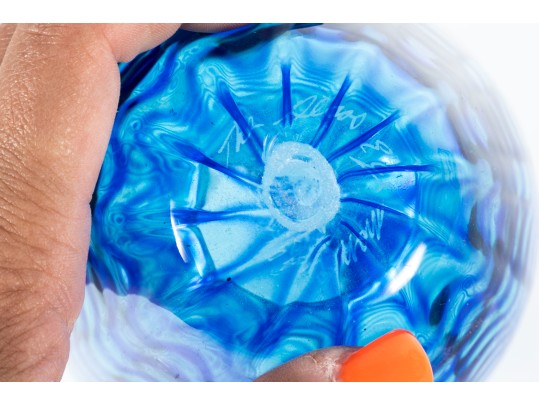 1990 Glass Eye Studio Art Glass Vase