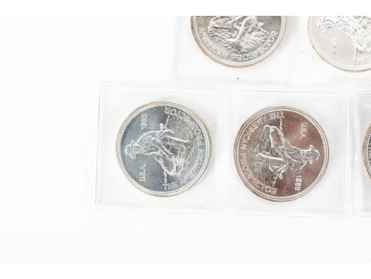 1985 1 Oz Silver Round Engelhard Prospector Coins