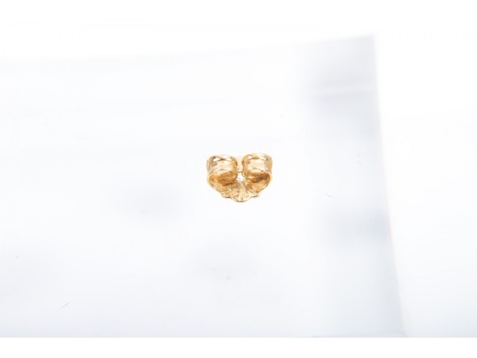 Dainty 14k Yellow Gold Emerald Stud Earrings