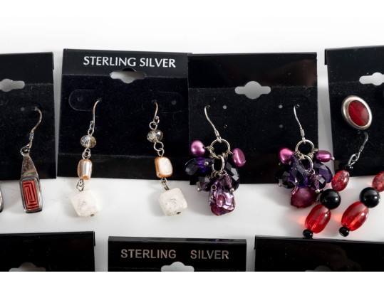 Sterling Silver Earrings Including Cultured Pearls
