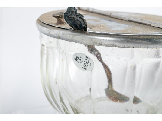 Clear And White Depression Glass