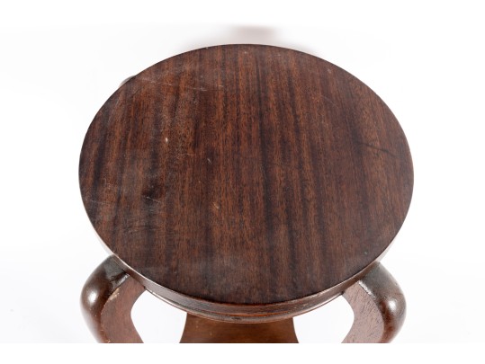 Mahogany Pedestal Plant Stand