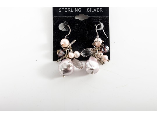 Sterling Silver Earrings Including Cultured Pearls