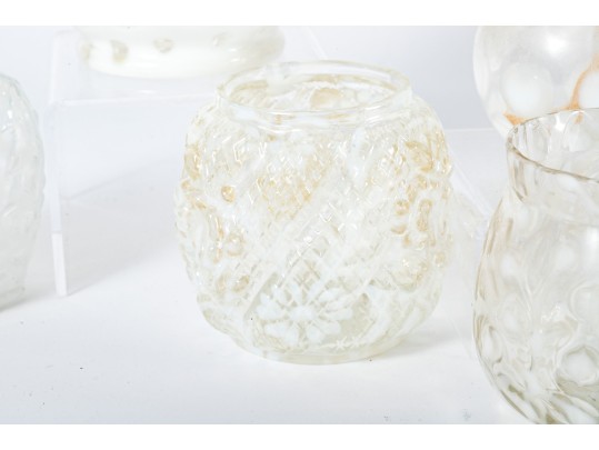 Clear And White Depression Glass