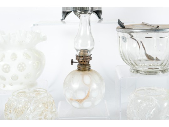 Clear And White Depression Glass