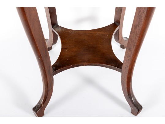 Mahogany Pedestal Plant Stand