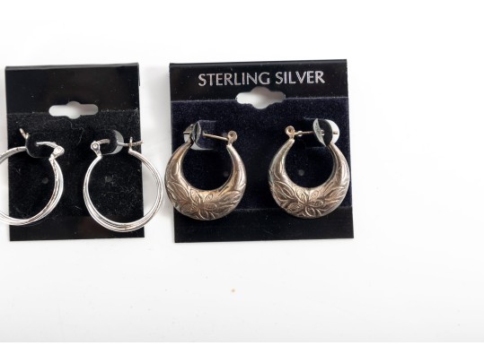 Sterling Silver Hoop Earrings