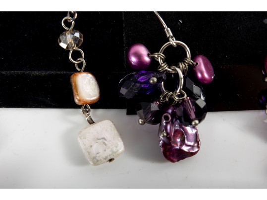 Sterling Silver Earrings Including Cultured Pearls