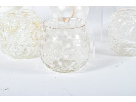 Clear And White Depression Glass