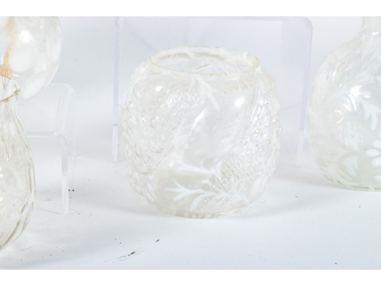 Clear And White Depression Glass