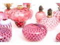 Cranberry Depression Glass Oil Lamps, Lanterns, Pendant Light