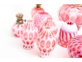 Cranberry Depression Glass Oil Lamps, Lanterns, Pendant Light