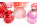 Vintage Cranberry Glass Shades