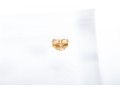 Dainty 14k Yellow Gold Emerald Stud Earrings