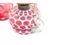 Cranberry Depression Glass Oil Lamps, Lanterns, Pendant Light