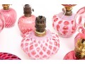 Cranberry Depression Glass Oil Lamps, Lanterns, Pendant Light