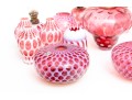 Cranberry Depression Glass Oil Lamps, Lanterns, Pendant Light