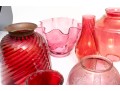 Vintage Cranberry Glass Shades
