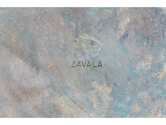 Vintage Enrique Zavala Mexico Bronze And Brass Box