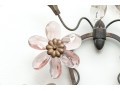 Napoleon III Style Crystal Flower Wall Sconces