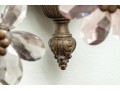 Napoleon III Style Crystal Flower Wall Sconces