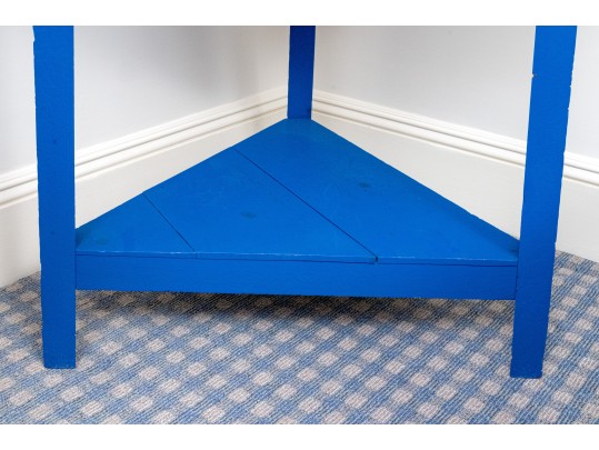 Bright Blue Polo Table