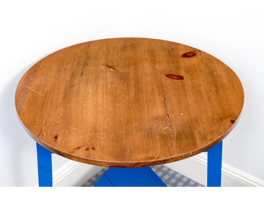 Bright Blue Polo Table