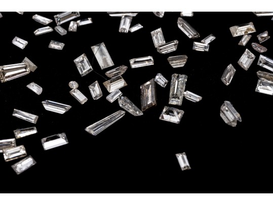 Loose Stones: Approximately 45 Diamonds, Baguette Cut, 4.1 TCW