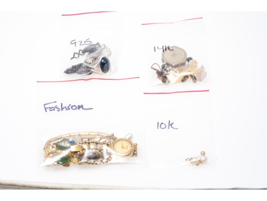 Collection Of Scrap And Fashon Jewelry