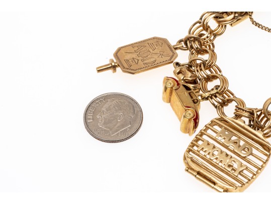 Fantastic 14K & 10K Charm Bracelet