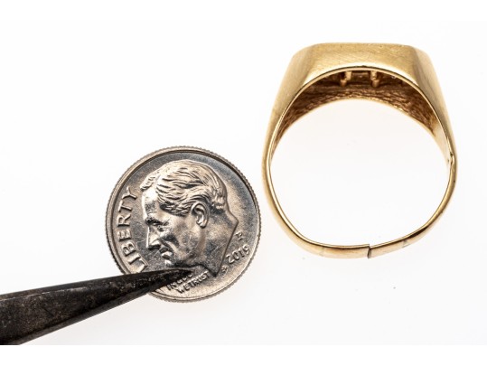 Ruby And Diamond Set 14K Ring, Size 10.75