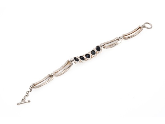 Collection Of Sterling Mother Of Pearl And Black Onyx Jewelry