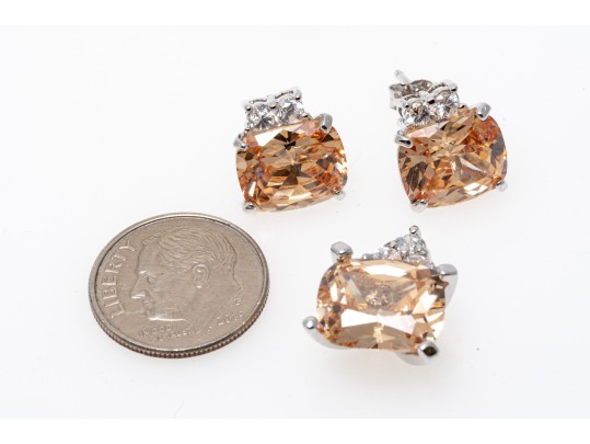 Colorful Zirconia Set Sterling Jewelry