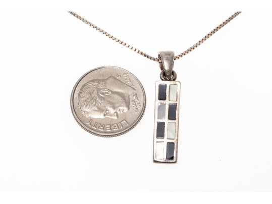 Collection Of Sterling Mother Of Pearl And Black Onyx Jewelry