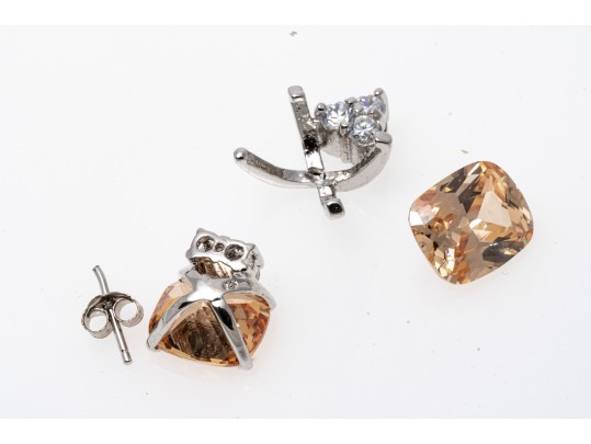 Colorful Zirconia Set Sterling Jewelry