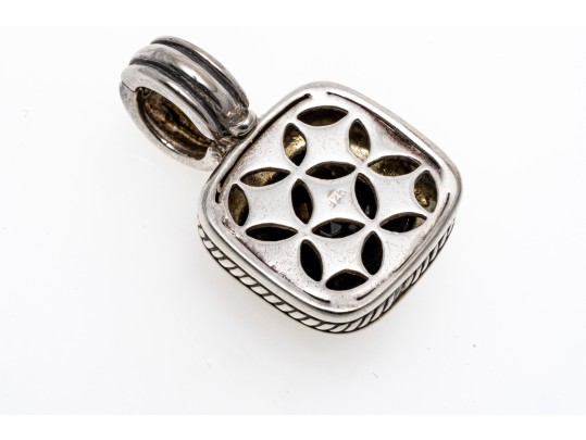 Sterling And Black Onyx Pedant Necklace