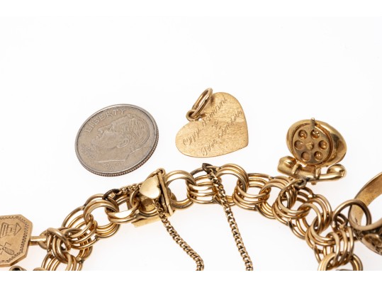 Fantastic 14K & 10K Charm Bracelet