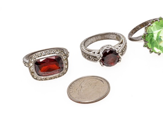 Colorful Zirconia Set Sterling Jewelry