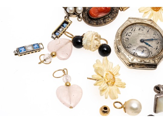 Collection Of Scrap And Fashon Jewelry