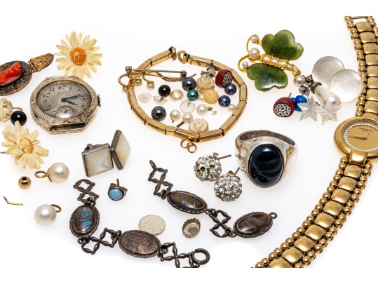 Collection Of Scrap And Fashon Jewelry