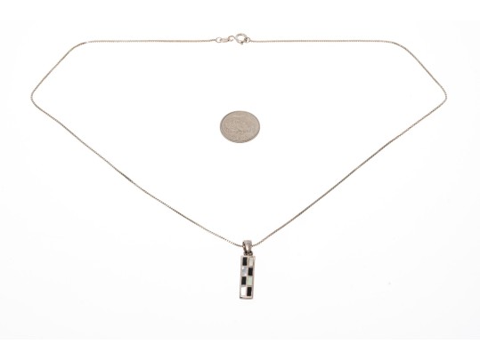 Collection Of Sterling Mother Of Pearl And Black Onyx Jewelry