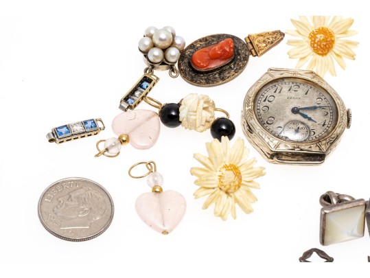 Collection Of Scrap And Fashon Jewelry