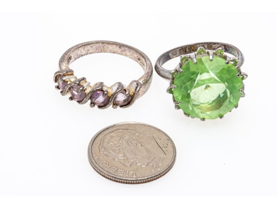 Colorful Zirconia Set Sterling Jewelry