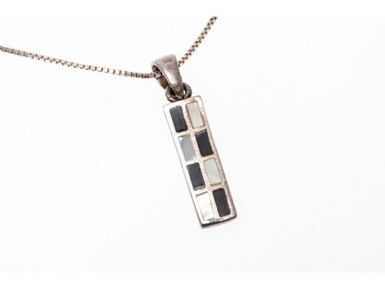 Collection Of Sterling Mother Of Pearl And Black Onyx Jewelry